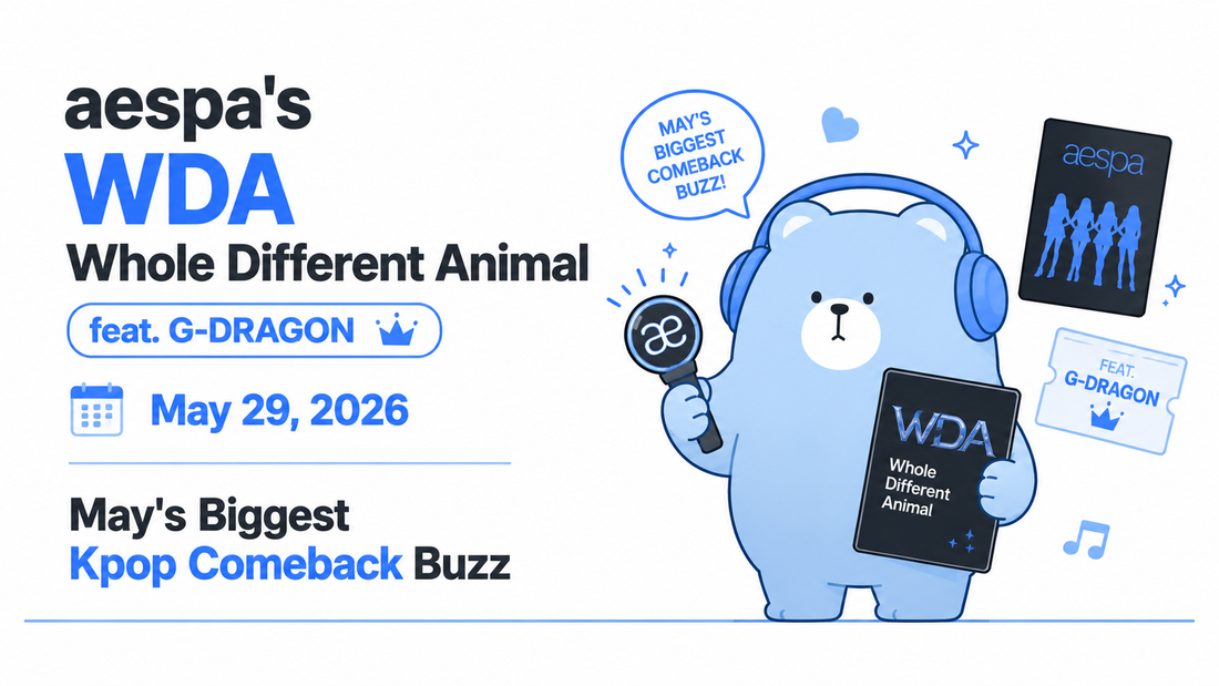 aespa's WDA Whole Different Animal feat G-DRAGON May 29 2026 — May's Biggest Kpop Comeback Buzz