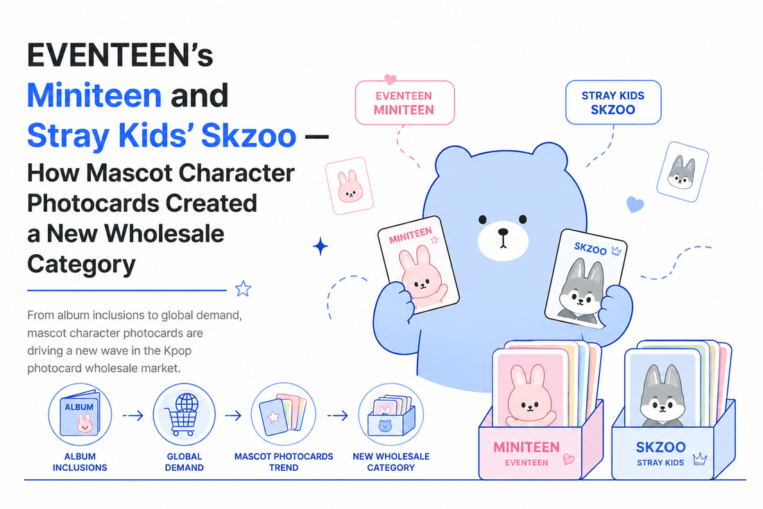SEVENTEEN Miniteen & Stray Kids Skzoo Photocards: How Mascot Characters Created a New Kpop Photocard Wholesale Category