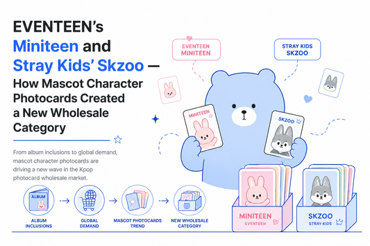 SEVENTEEN Miniteen & Stray Kids Skzoo Photocards: How Mascot Characters Created a New Kpop Photocard Wholesale Category