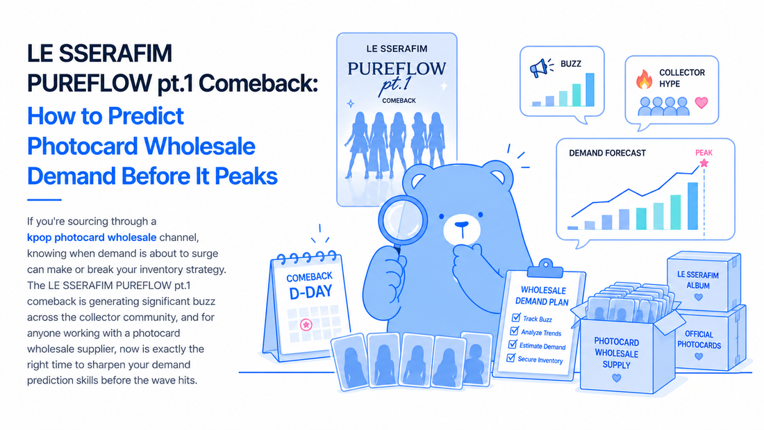 LE SSERAFIM PUREFLOW pt.1 Comeback: How to Predict Photocard Wholesale Demand Before It Peaks