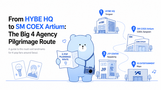 From HYBE HQ to SM COEX Artium: The Big 4 Agency Pilgrimage Route