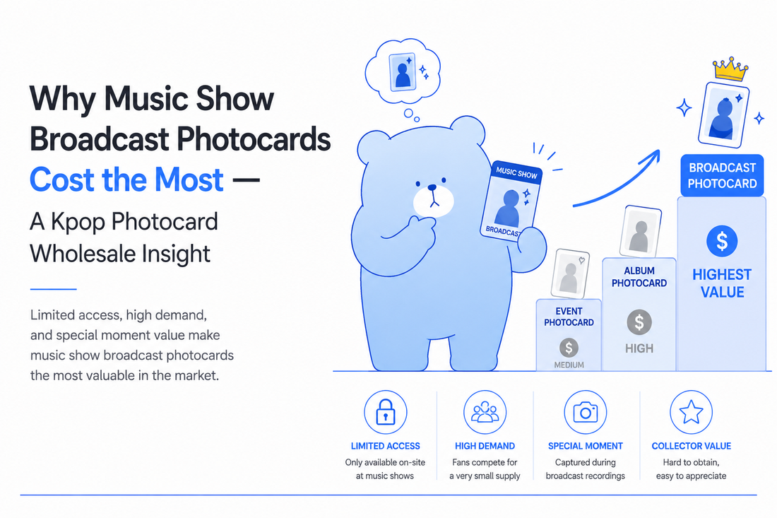 Why Music Show Broadcast Photocards Cost the Most — A Kpop Photocard Wholesale Insight