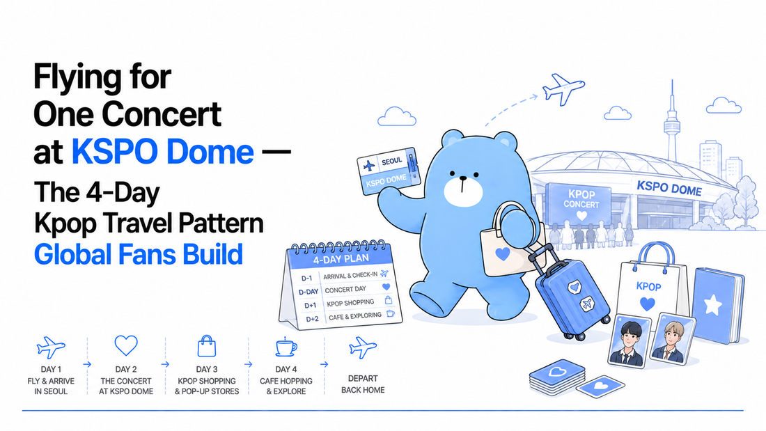 Flying for One Concert at KSPO Dome — The 4-Day Kpop Travel Pattern Global Fans Build