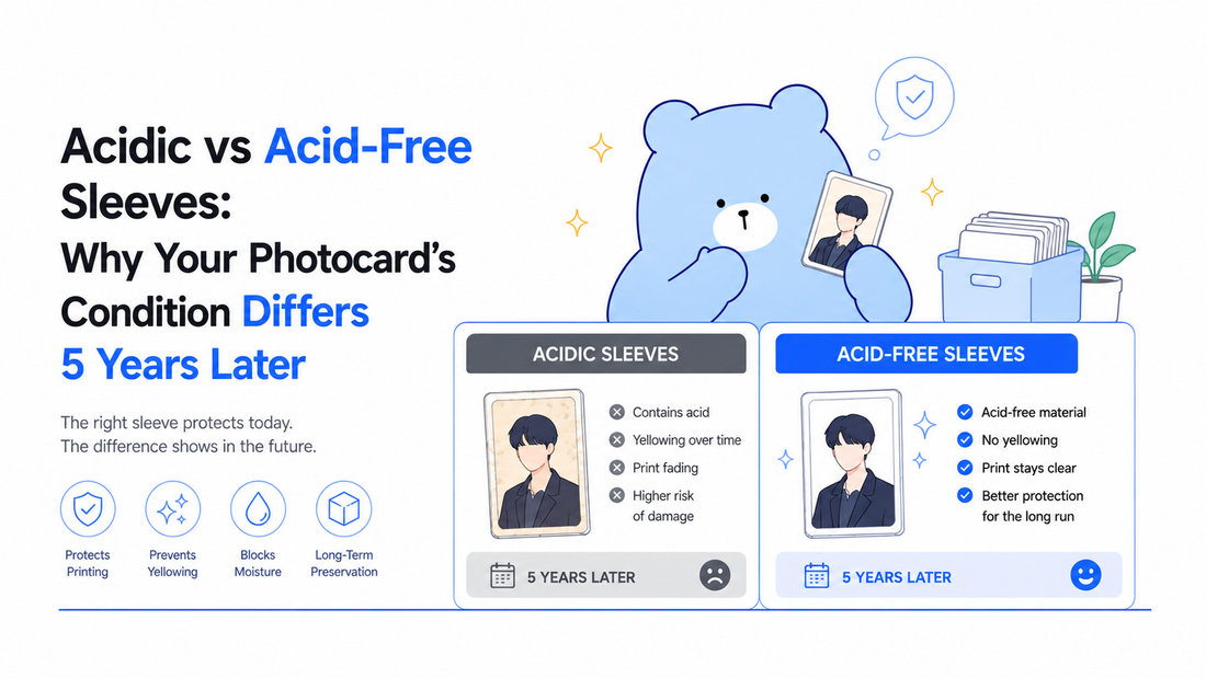 Acidic vs Acid-Free Sleeves: Why Your Photocard's Condition Differs 5 Years Later