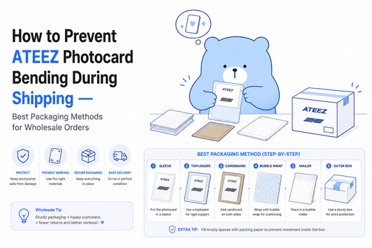 How to Prevent ATEEZ Photocard Bending During Shipping — Best Packaging Methods for Wholesale Orders